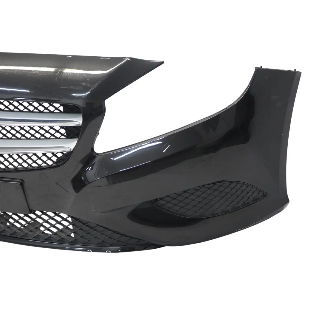 Front Bumper Trim Panel Kosmos Cosmic Black Metallic - 191 to Mercedes W176 with Part number A1768800640 Mercedes W176 Front Bumper Trim Panel Kosmos Cosmic Black Metallic - 191 - SKU A1768800640-KB - Part number A1768800640