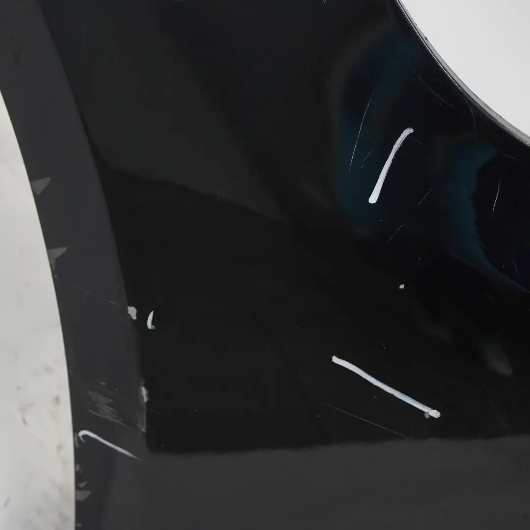 Front Bumper Trim Panel Kosmos Cosmic Black Metallic - 191 to Mercedes W176 with Part number A1768800640 Mercedes W176 Front Bumper Trim Panel Kosmos Cosmic Black Metallic - 191 - SKU A1768800640-KB - Part number A1768800640