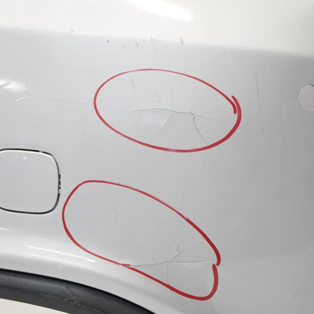 Mercedes W176 Bumper Rear Trim Panel Cover Polar Silver Metallic - 761 - SKU A1768807040-PLS - Part number A1768807040