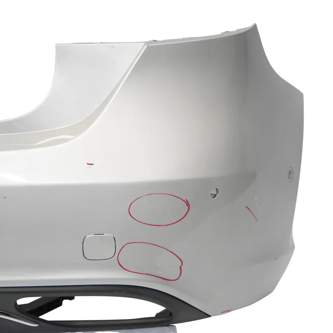 Mercedes W176 Bumper Rear Trim Panel Cover Polar Silver Metallic - 761 - SKU A1768807040-PLS - Part number A1768807040