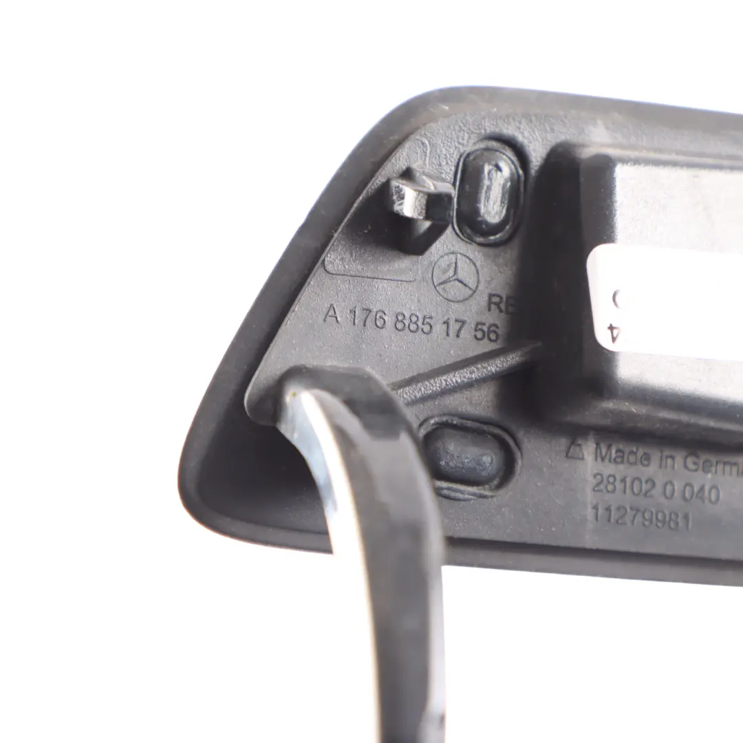 Headlight Washer Cover Right O/S Kosmos Black 191 to Mercedes W176 with Part number A1768851756 Mercedes W176 Headlight Washer Cover Right O/S Kosmos Black 191 - SKU A1768851756-KB - Part number A1768851756