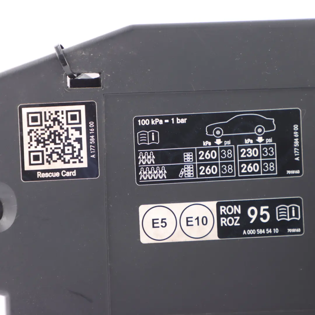 Filler Pot Carrier Cap Fill in Flap Recess to Mercedes W177 Cover Fuel with Part number A1776306501 Mercedes W177 Cover Fuel Filler Pot Carrier Cap Fill in Flap Recess - SKU A1776306501 - Part number A1776306501