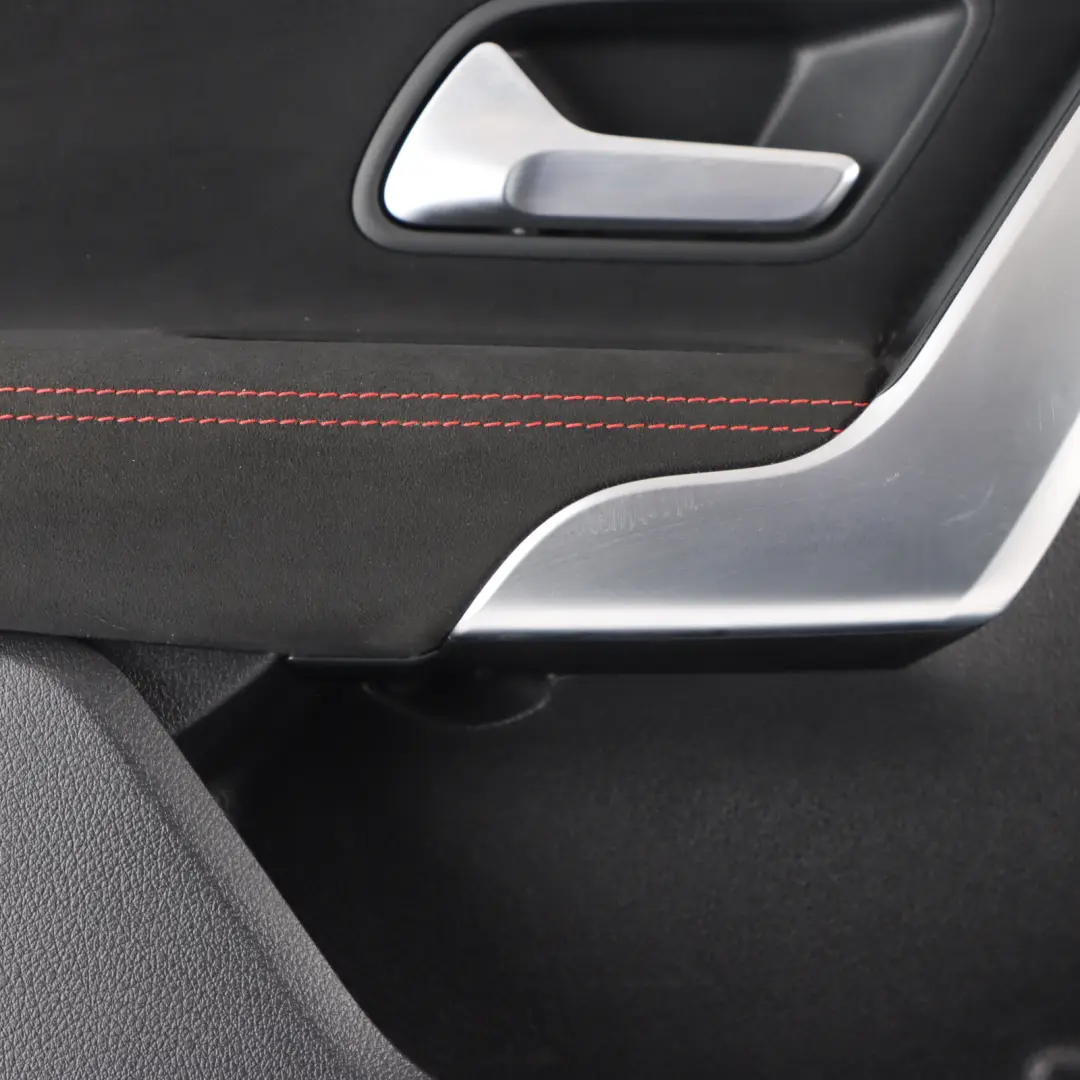 Door Card Front Left N/S Trim Panel Cover Interior Alcantara Black to Mercedes W177 with Part number A1777202300 Mercedes W177 Door Card Front Left N/S Trim Panel Cover Interior Alcantara Black - SKU A1777202300-5 - Part number A1777202300