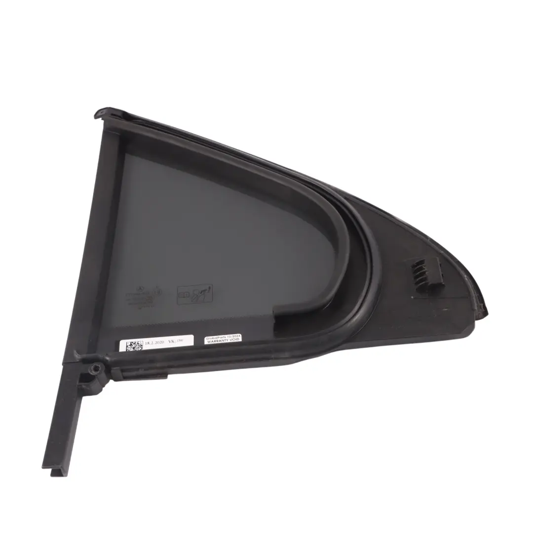 Vetro laterale quarto posteriore fisso destro per Mercedes V177 con numero di parte A1777300800 Mercedes V177 Vetro laterale quarto posteriore fisso destro - SKU A1777300800 - Numero di parte A1777300800