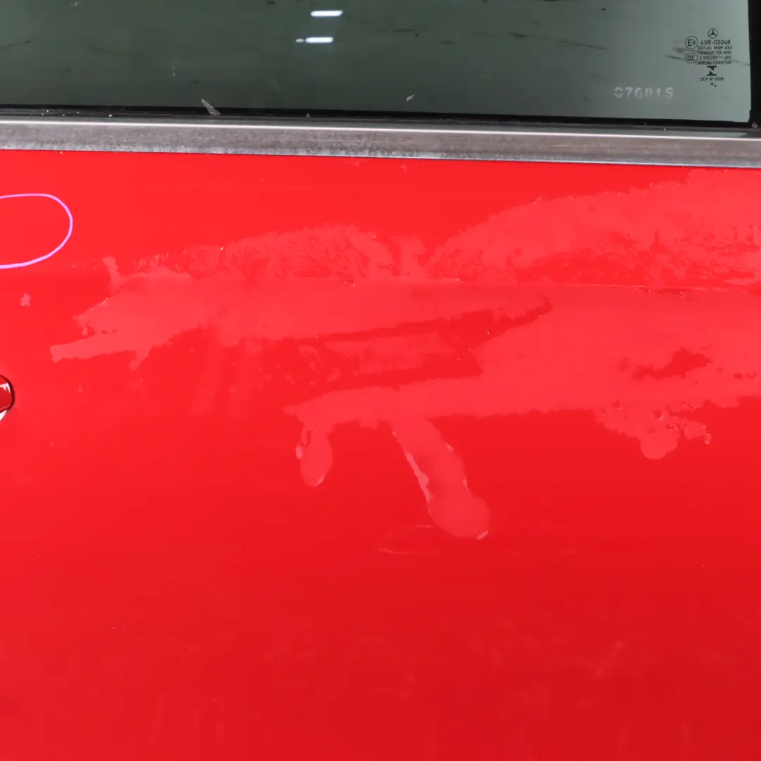 Door Rear Right O/S A-Class Jupiter Red - 589 to Mercedes W177 with Part number A1777301400 Mercedes W177 Door Rear Right O/S A-Class Jupiter Red - 589 - SKU A1777301400-JUR - Part number A1777301400