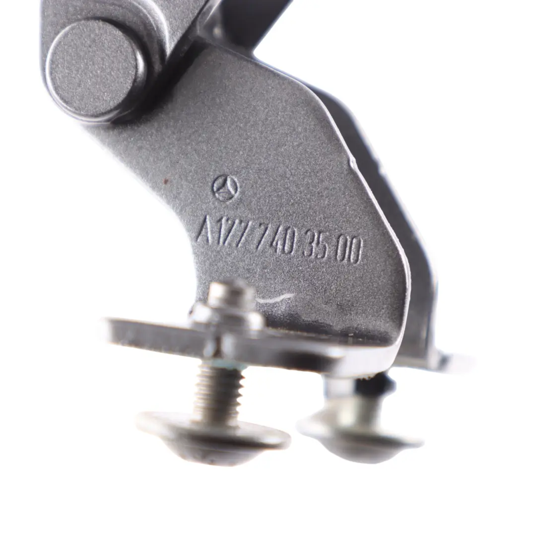 Trunk Tailgate Hinge Left N/S Mountain Grey 787 to Mercedes W177 Rear with Part number A1777403500 Mercedes W177 Rear Trunk Tailgate Hinge Left N/S Mountain Grey 787 - SKU A1777403500-MG - Part number A1777403500