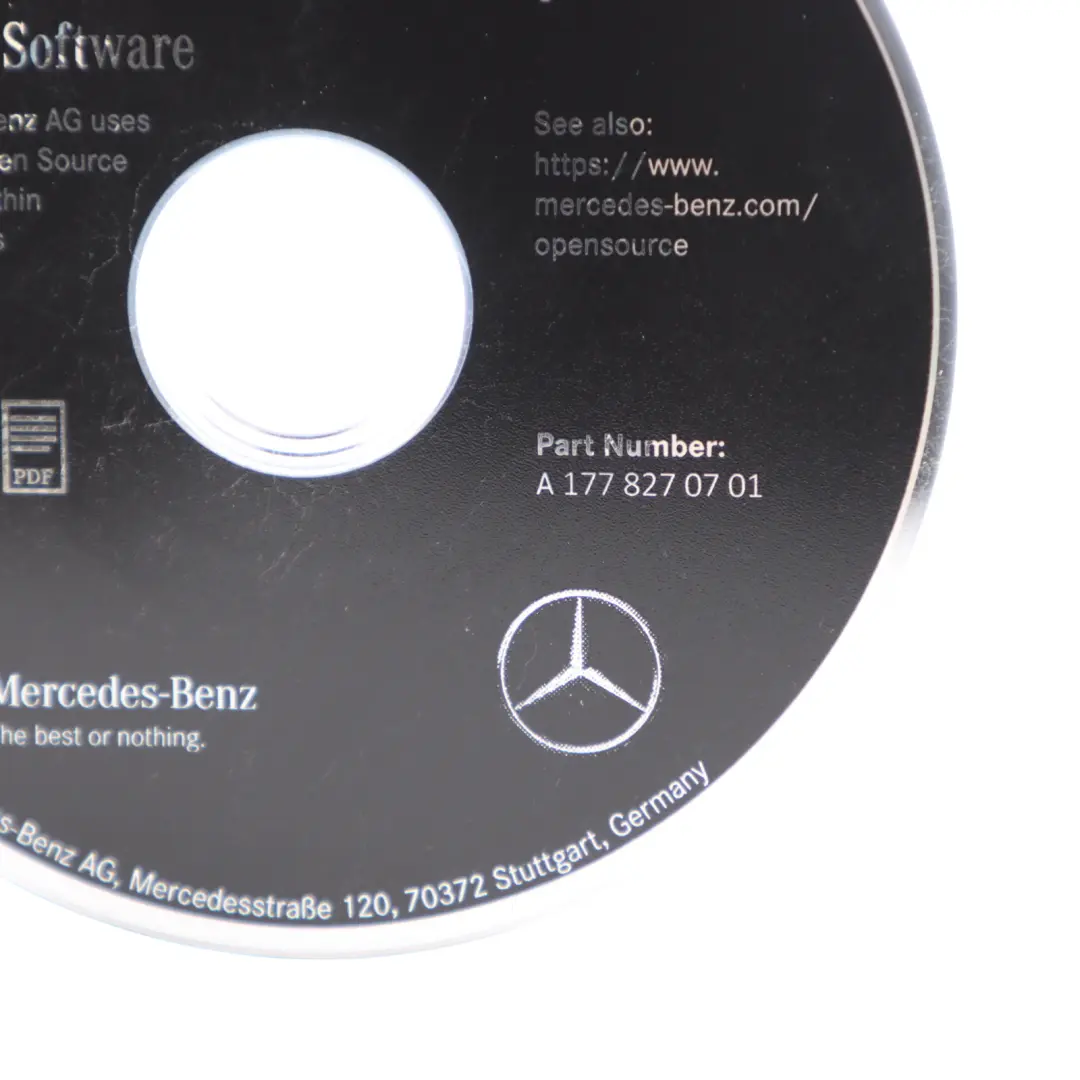 Mercedes W177 Licence Information And Open Source Software Disk - SKU A1778270701 - Part number A1778270701