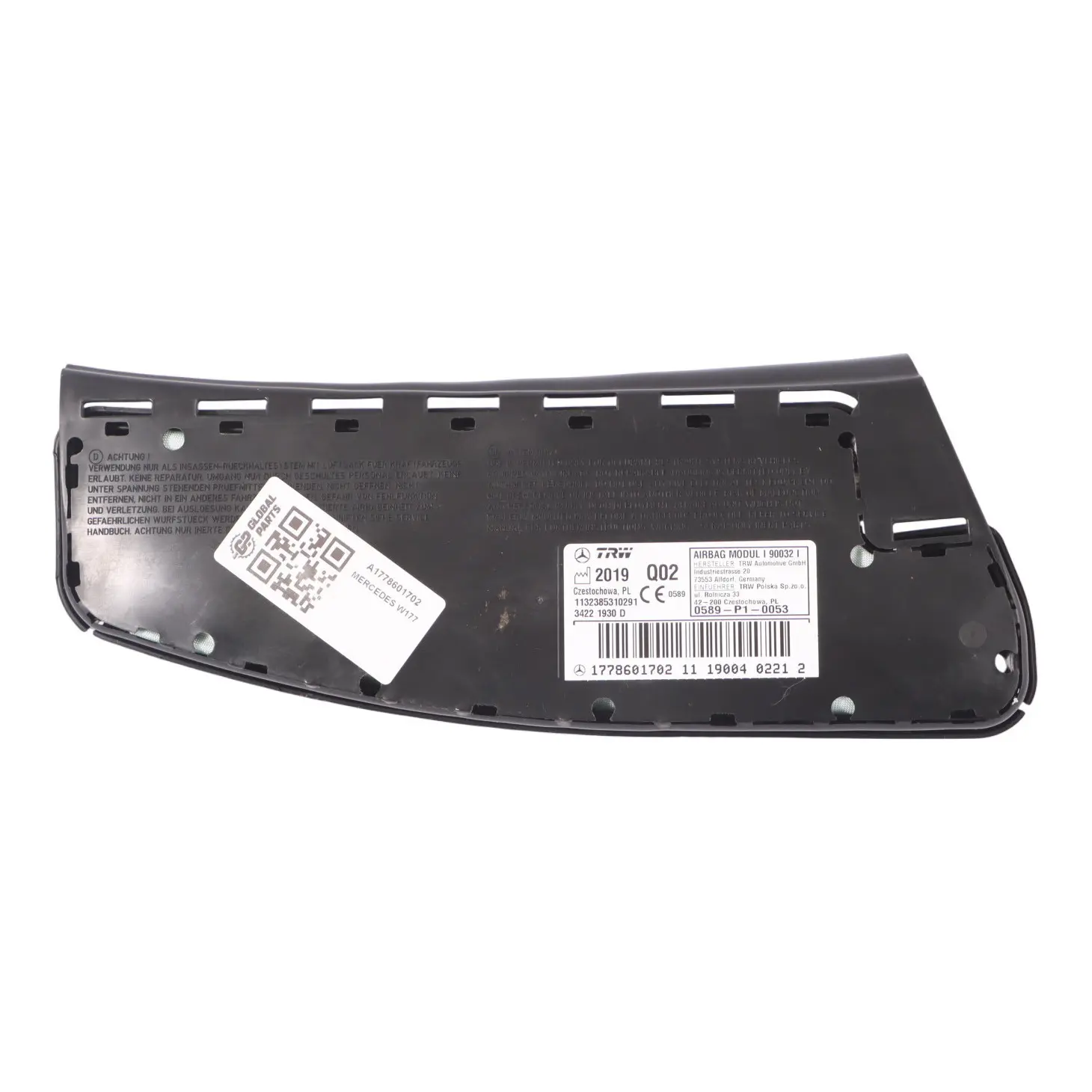 Mercedes W177 Módulo de Aire Lateral Asiento Delantero Izquierdo A1778601702