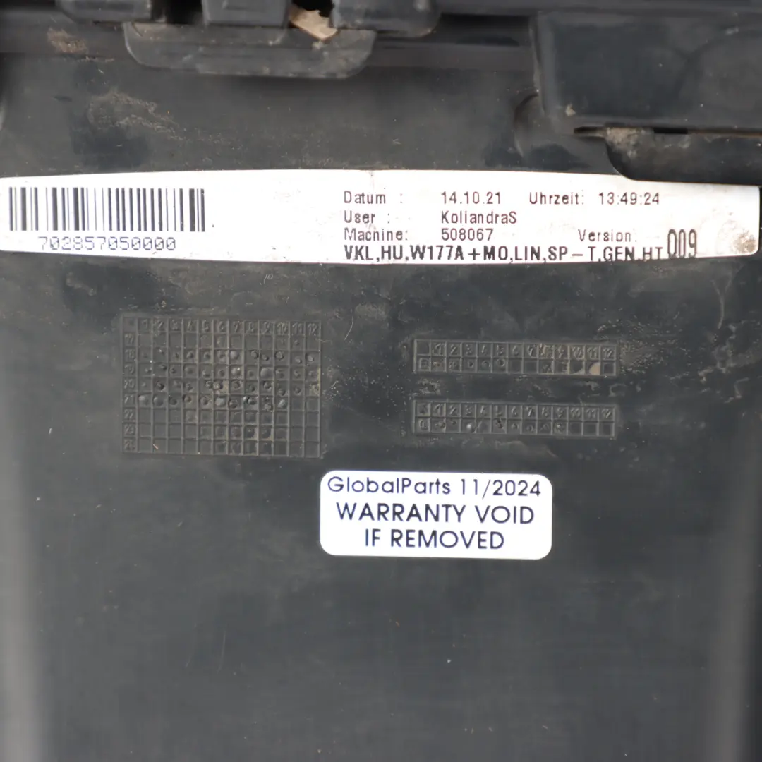 Bumper AMG Lower Diffuser Trim Panel Cover to Mercedes W177 Rear with Part number A1778853701 Mercedes W177 Rear Bumper AMG Lower Diffuser Trim Panel Cover - SKU A1778853701-1 - Part number A1778853701