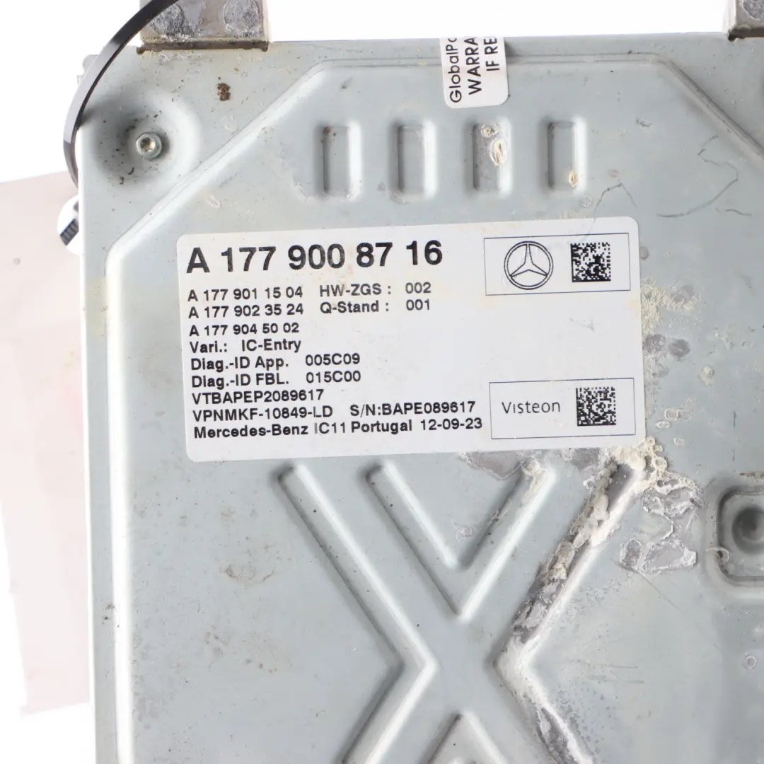 Speedometer Instrument Cluster Control Unit to Mercedes C118 W177 W247 with Part number A1779008716 Mercedes C118 W177 W247 Speedometer Instrument Cluster Control Unit - SKU A1779008716 - Part number A1779008716