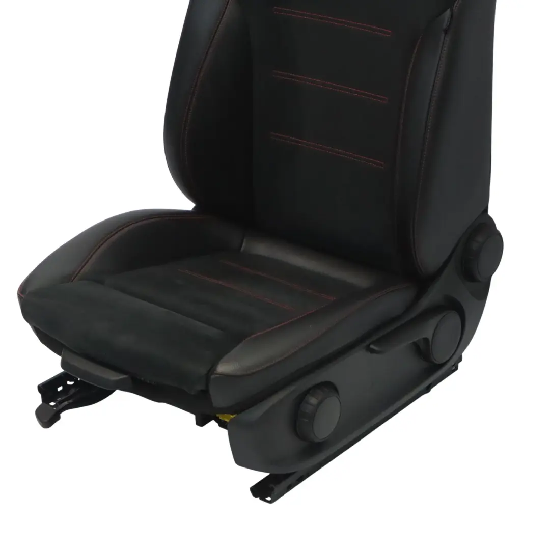 Mercedes V177 Asiento Delantero Izquierdo Imitación Cuero Negro Rojo Hilo - SKU A1779102602-2 - Número de pieza A1779102602