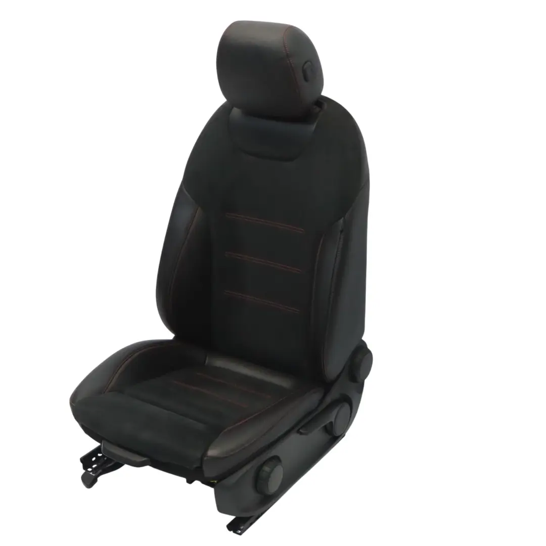 Front Seat Left N/S Imitation Leather Microfiber Black Red Thread to Mercedes V177 with Part number A1779102602 Mercedes V177 Front Seat Left N/S Imitation Leather Microfiber Black Red Thread - SKU A1779102602-2 - Part number A1779102602