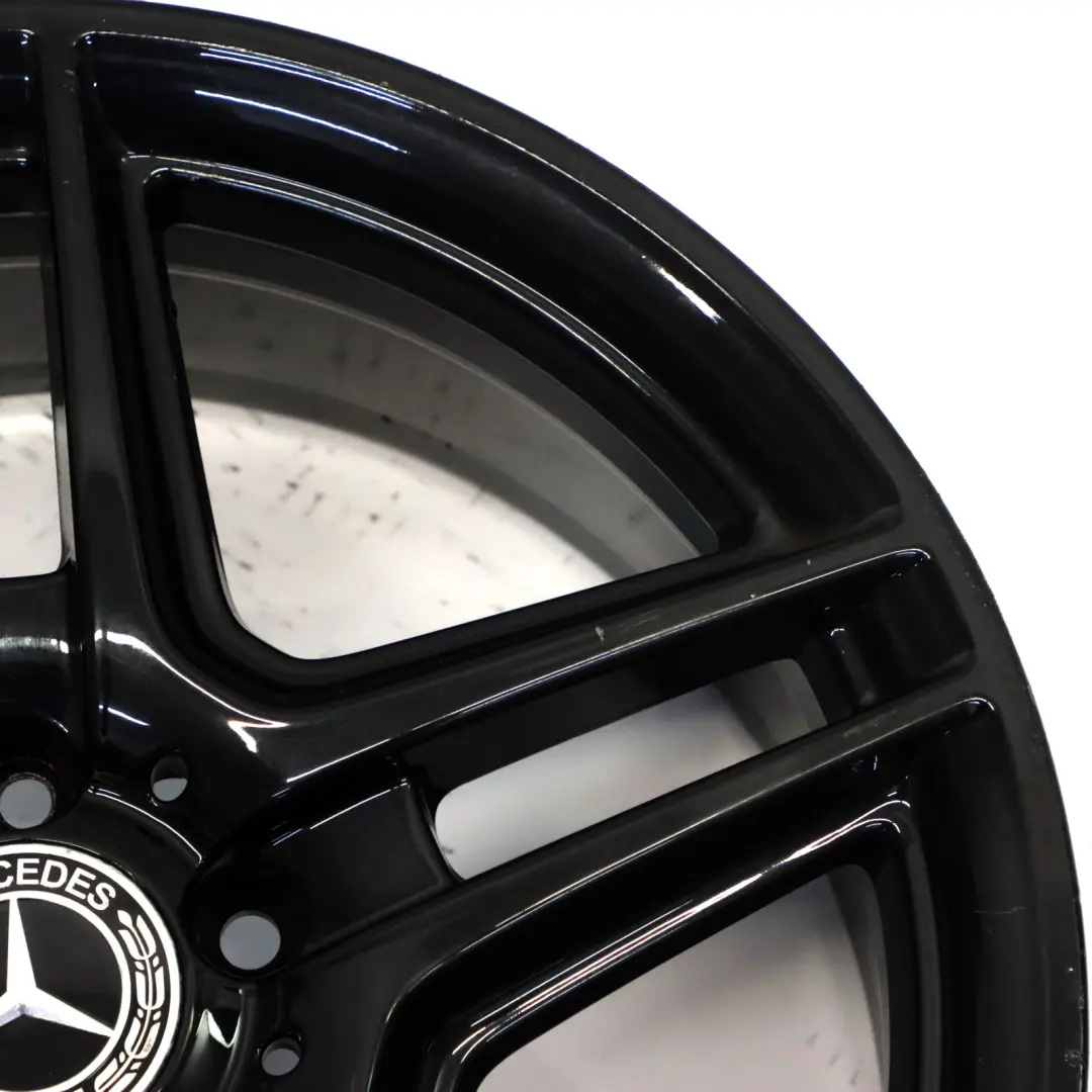 Mercedes W204 AMG Nero Cerchio In Lega A 5 Doppie Razze 18" ET:50 8J - SKU A2044014102-1 - Numero di parte A2044014102