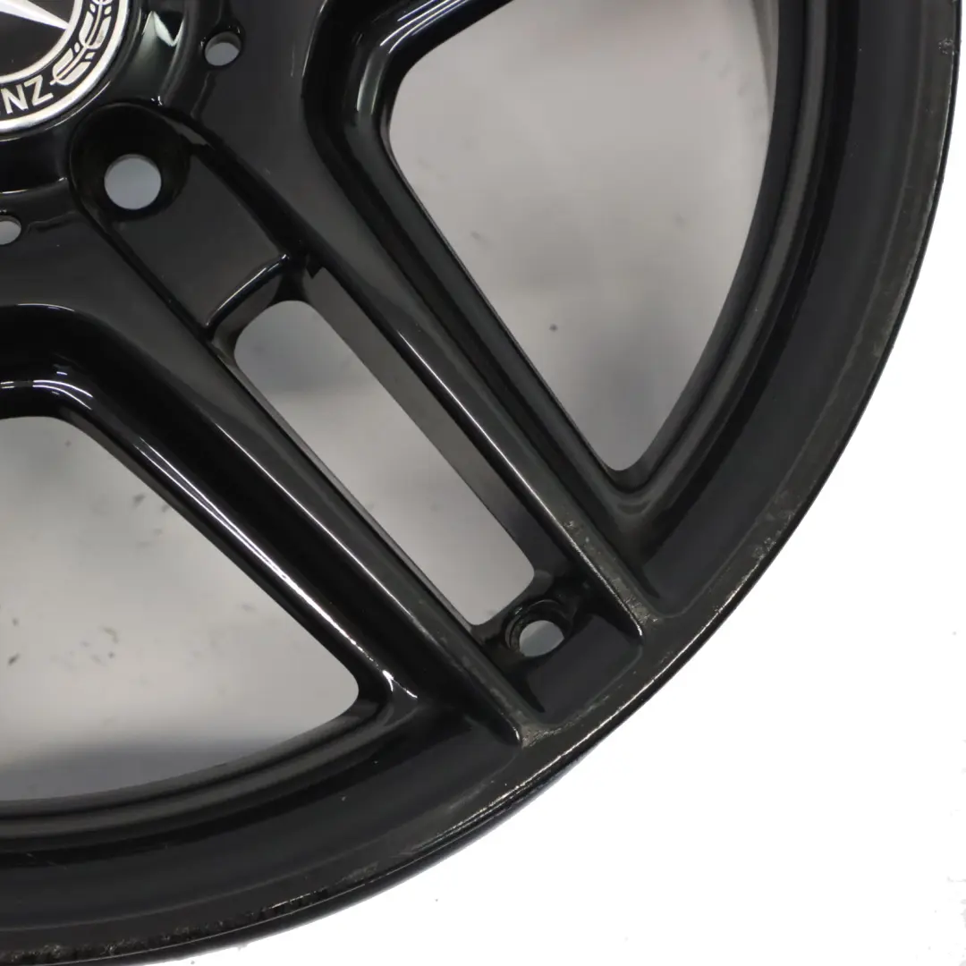 Mercedes W204 AMG Nero Cerchio In Lega A 5 Doppie Razze 18" ET:50 8J - SKU A2044014102-1 - Numero di parte A2044014102