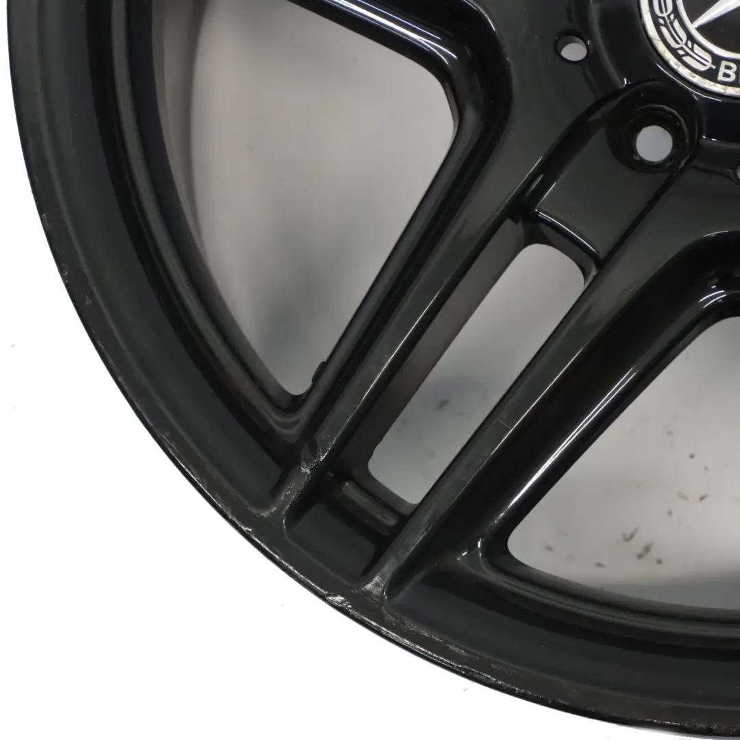 Mercedes W204 AMG Nero Cerchio In Lega A 5 Doppie Razze 18" ET:50 8J - SKU A2044014102-1 - Numero di parte A2044014102