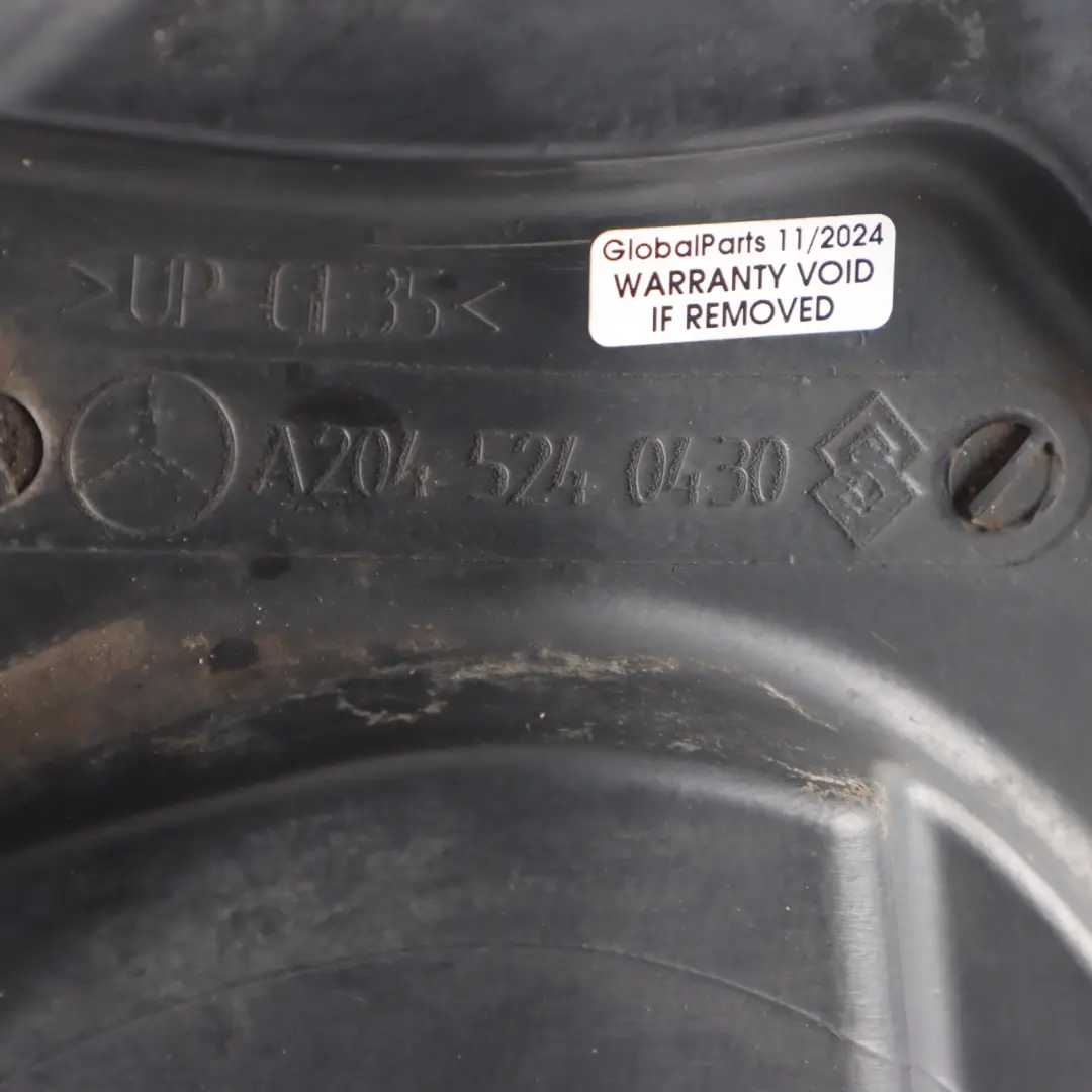 Mercedes W204 Unterflurabdeckung Motor Unterboden Hinten Benzin M271 - SKU A2045243630 - Teilenummer A2045243630