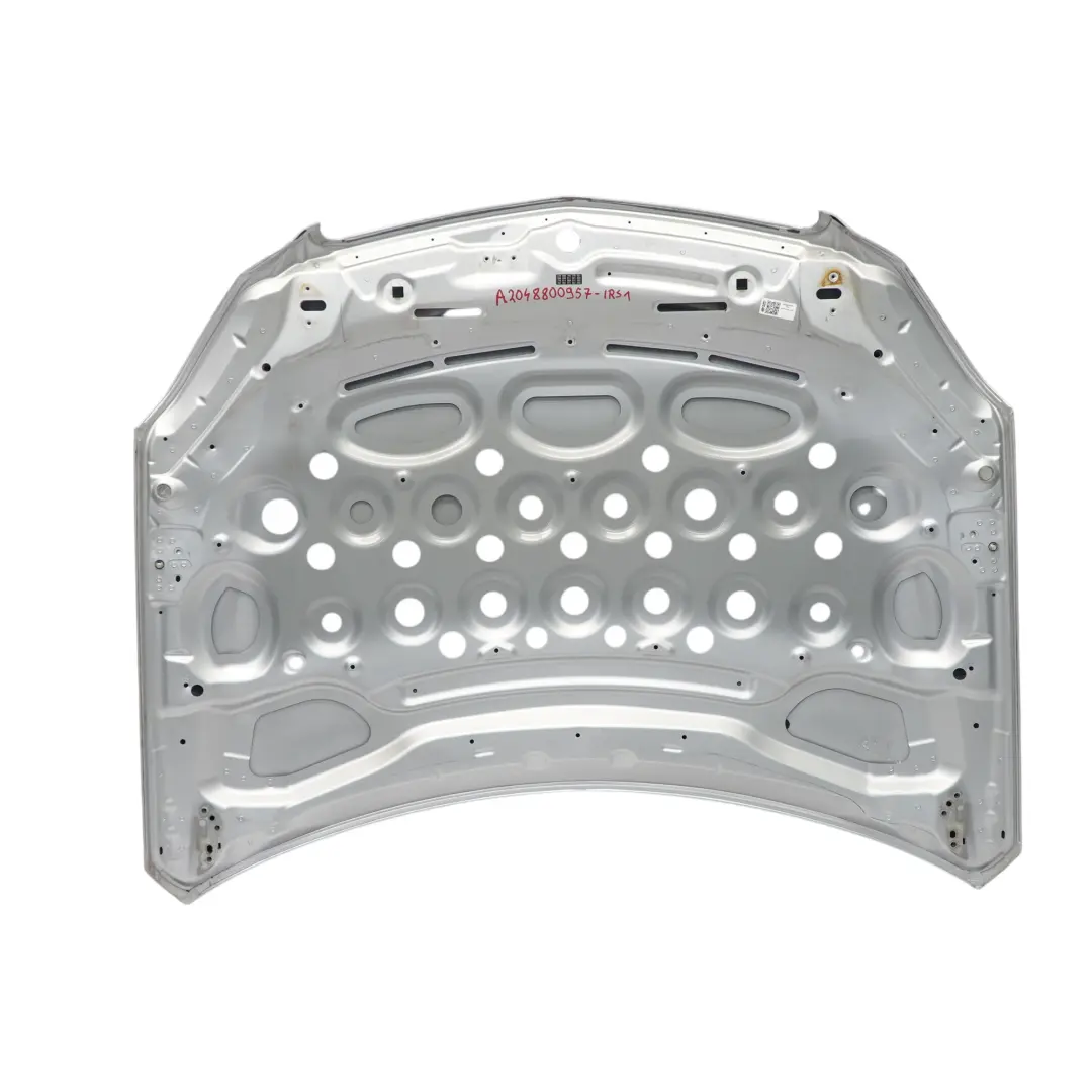 Mercedes W204 Hood Bonnet Trim Panel Engine Cover Iridium Silver Metallic - 775 - SKU A2048800957-IRS1 - Part number A2048800957