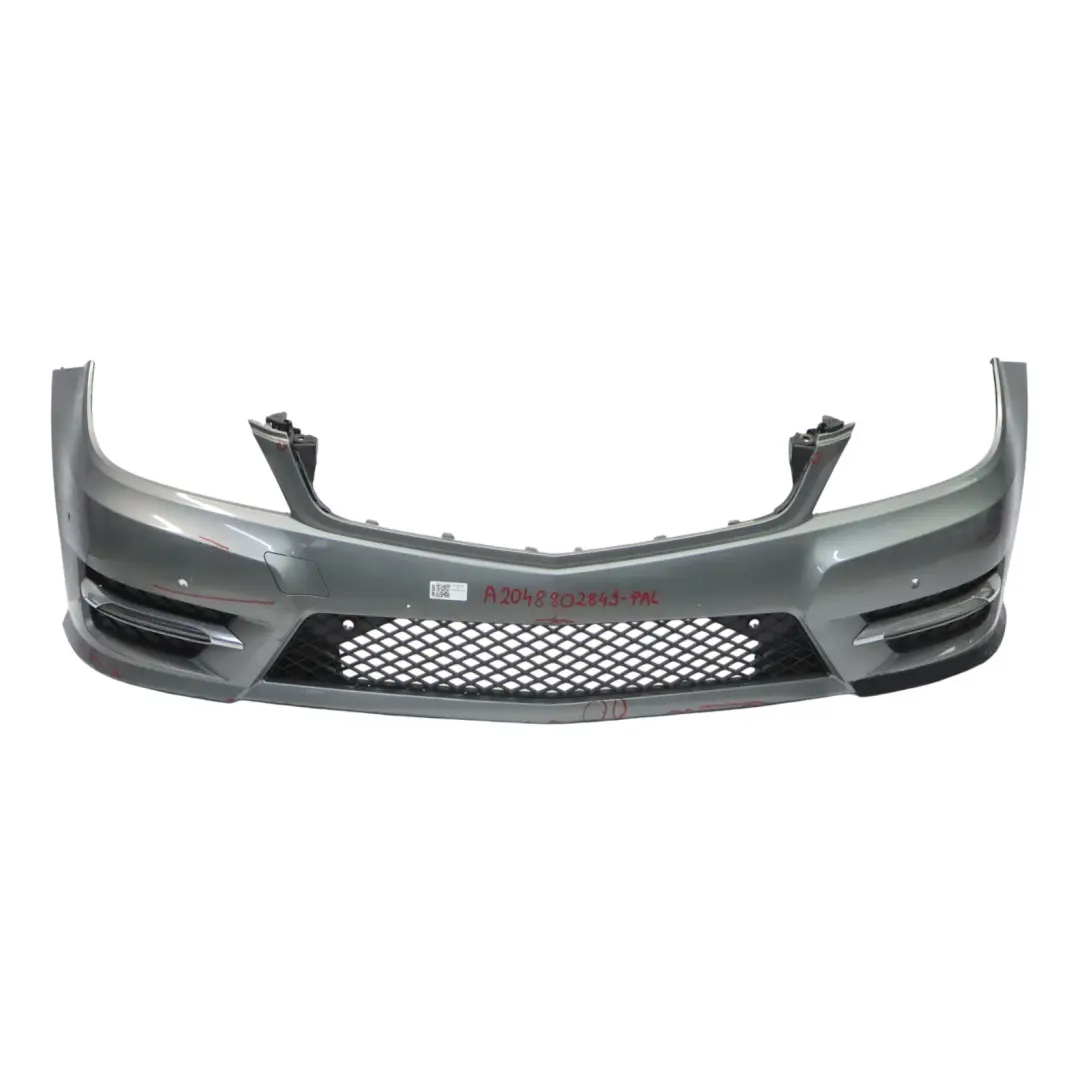 Mercedes W204 Zderzak Przedni AMG Palladium Silver Srebrny Metalik - 792 - SKU A2048802849-PAL - Numer Części A2048802849