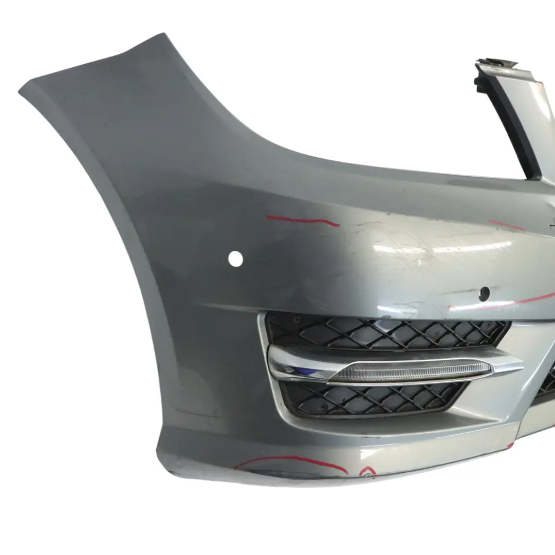 Mercedes W204 Front Bumper AMG Trim Panel Cover Palladium Silver Metallic - 792 - SKU A2048802849-PAL - Part number A2048802849