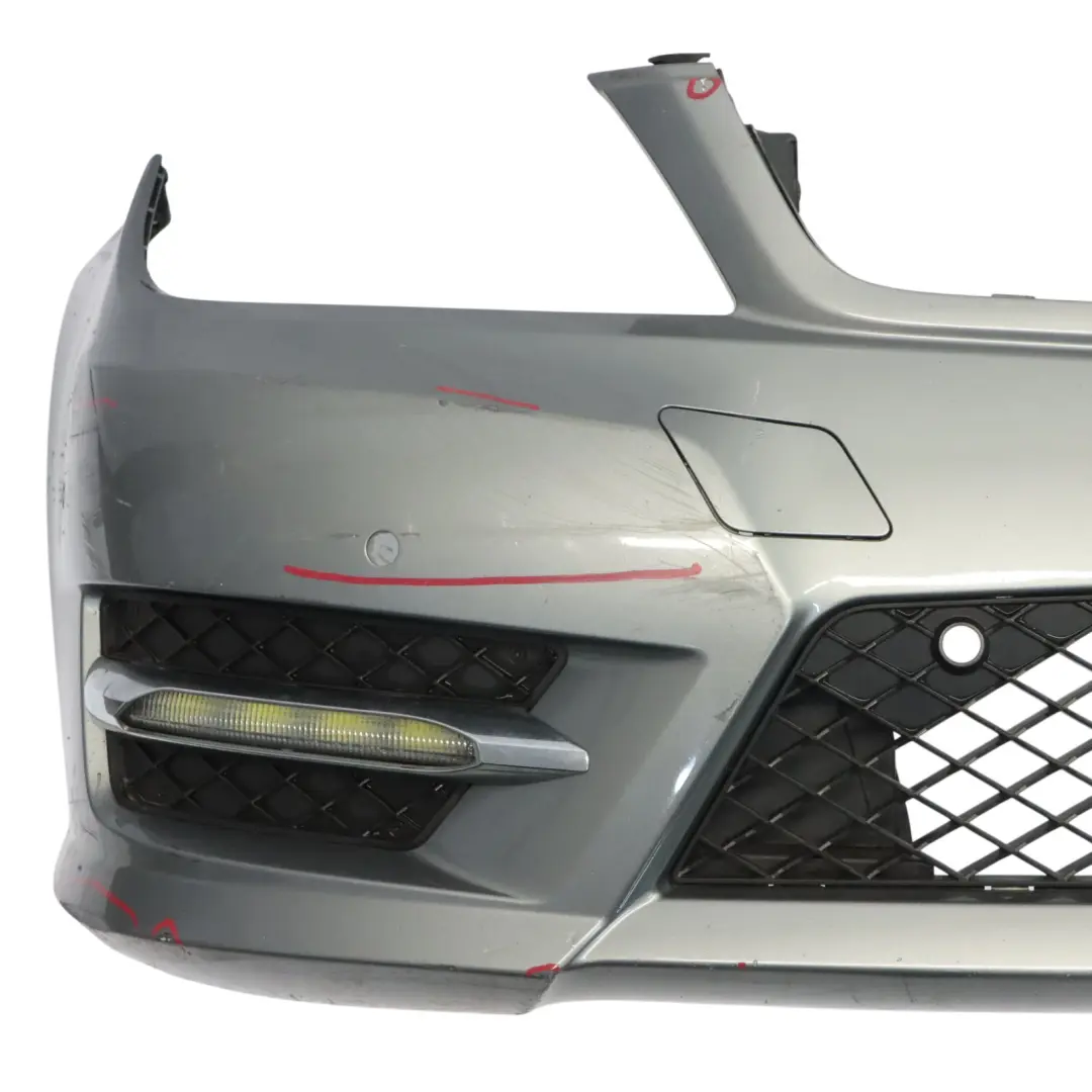 Front Bumper AMG Trim Panel Cover Palladium Silver Metallic - 792 to Mercedes W204 with Part number A2048802849 Mercedes W204 Front Bumper AMG Trim Panel Cover Palladium Silver Metallic - 792 - SKU A2048802849-PAL - Part number A2048802849