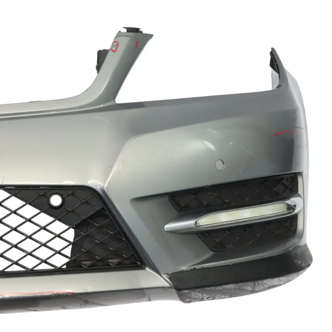 Mercedes W204 Front Bumper AMG Trim Panel Cover Palladium Silver Metallic - 792 - SKU A2048802849-PAL - Part number A2048802849