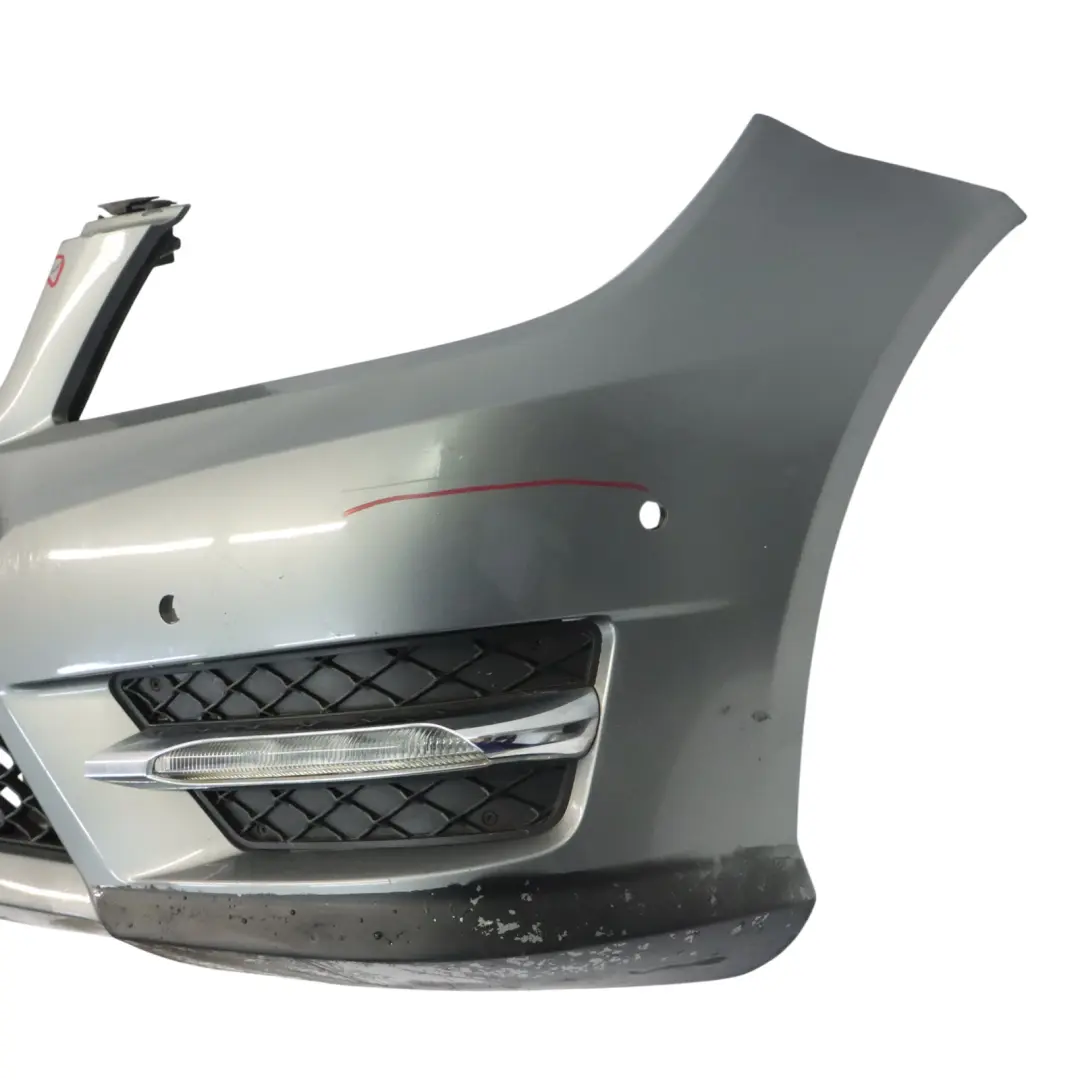Front Bumper AMG Trim Panel Cover Palladium Silver Metallic - 792 to Mercedes W204 with Part number A2048802849 Mercedes W204 Front Bumper AMG Trim Panel Cover Palladium Silver Metallic - 792 - SKU A2048802849-PAL - Part number A2048802849