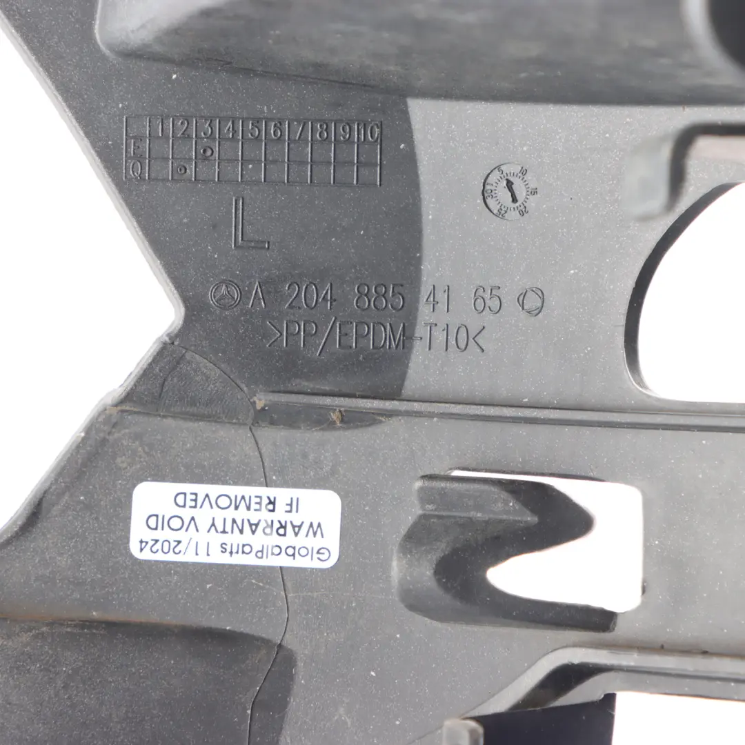 Headlight Bracket Front Left N/S Lamp Carrier Support to Mercedes W204 with Part number A2048854165 Mercedes W204 Headlight Bracket Front Left N/S Lamp Carrier Support - SKU A2048854165 - Part number A2048854165