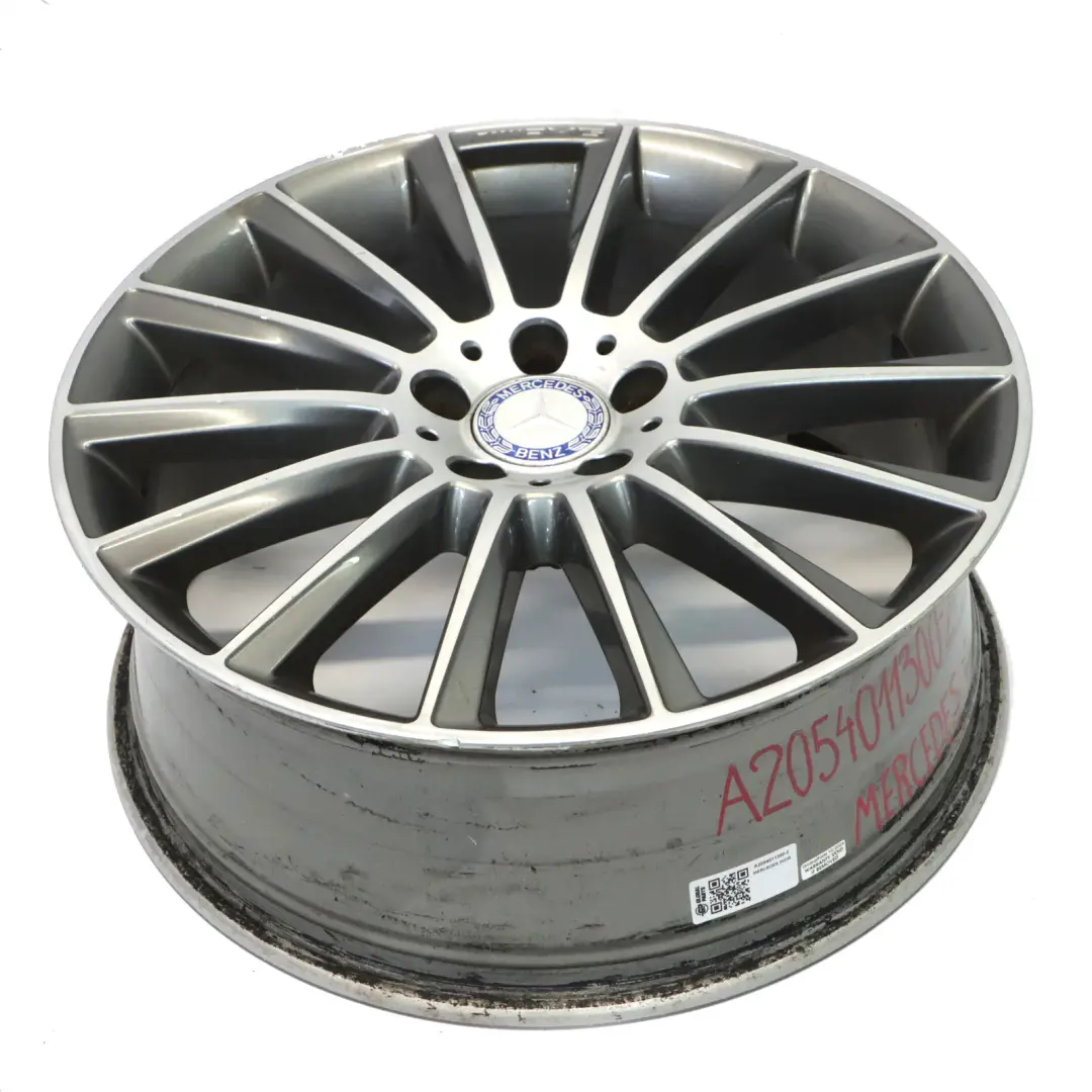 Vorder rad felge AMG 19" ET:44 7,5J 14 Speichen für Mercedes W205 mit Teilenummer A2054011300 Mercedes W205 Vorder rad felge AMG 19" ET:44 7,5J 14 Speichen - SKU A2054011300-2 - Teilenummer A2054011300