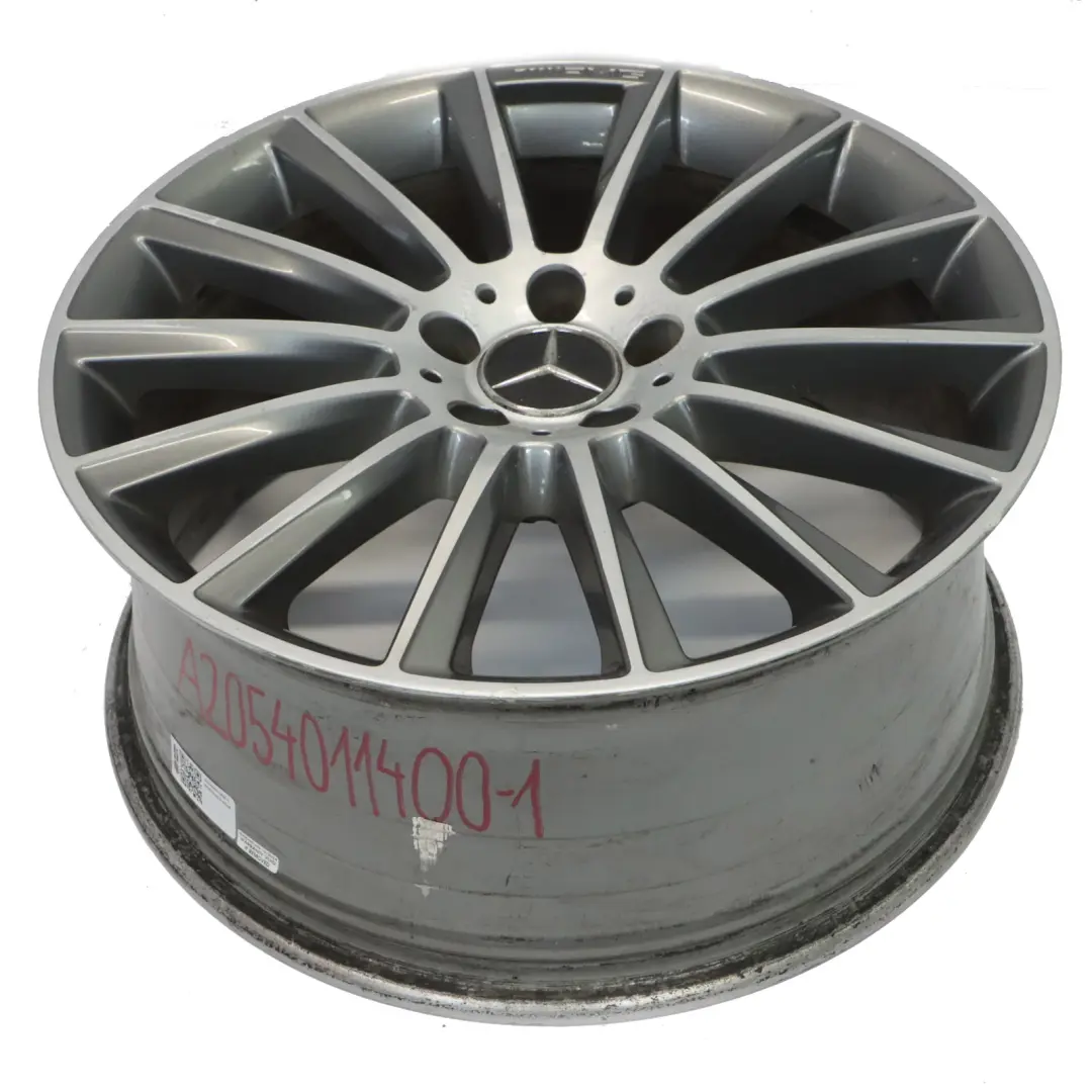 Jante arrière alliage AMG 19" ET:52 8,5J 14 Spoke pour Mercedes W205 S205 à propos du numéro de pièce A2054011400 Mercedes W205 S205 Jante arrière alliage AMG 19" ET:52 8,5J 14 Spoke - SKU A2054011400-1 - Numéro de pièce A2054011400