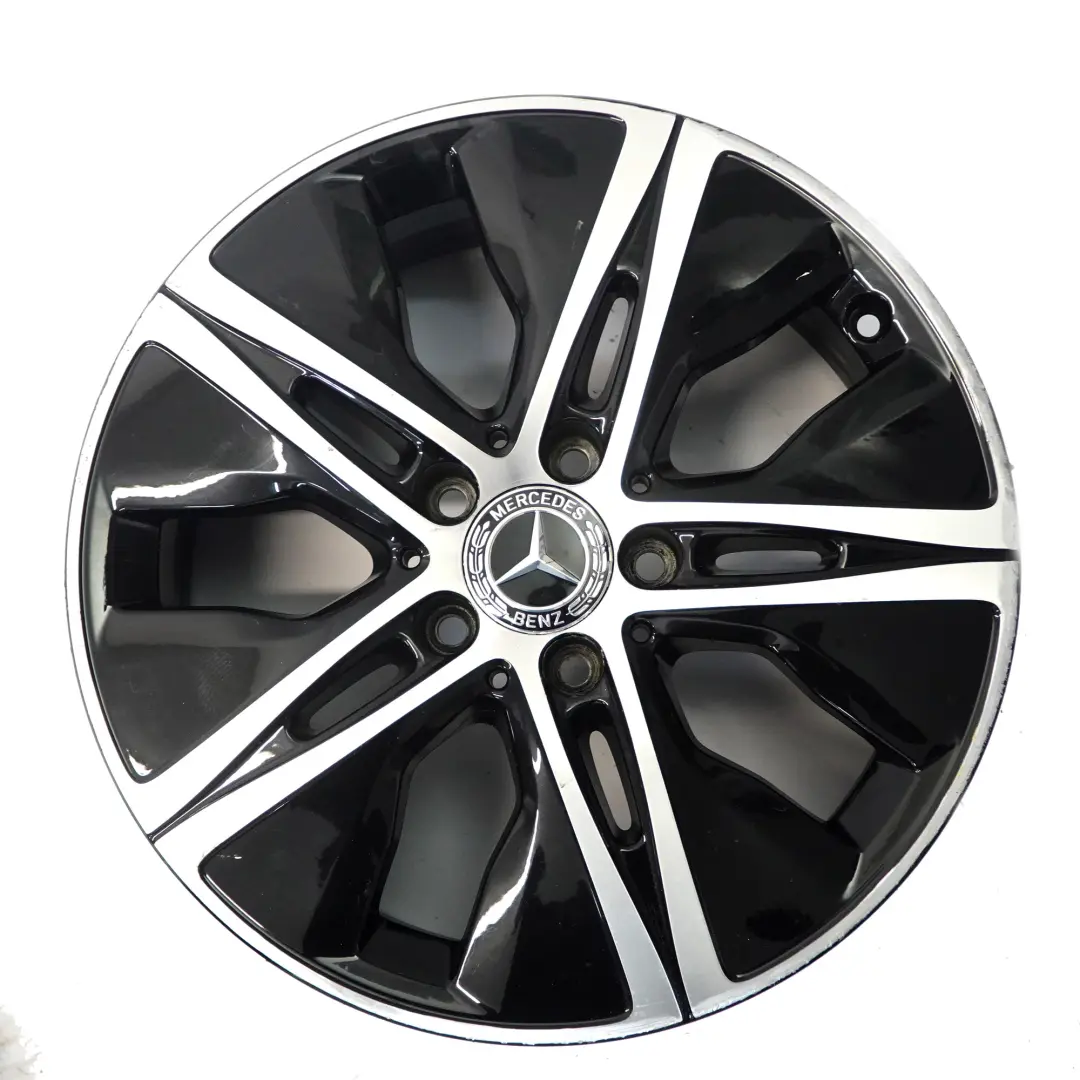 Alloy Rim 17" 7J ET:48.5 5-Spoke All Round to Mercedes W205 Wheel with Part number A2054019000 Mercedes W205 Wheel Alloy Rim 17" 7J ET:48.5 5-Spoke All Round - SKU A2054019000-2 - Part number A2054019000