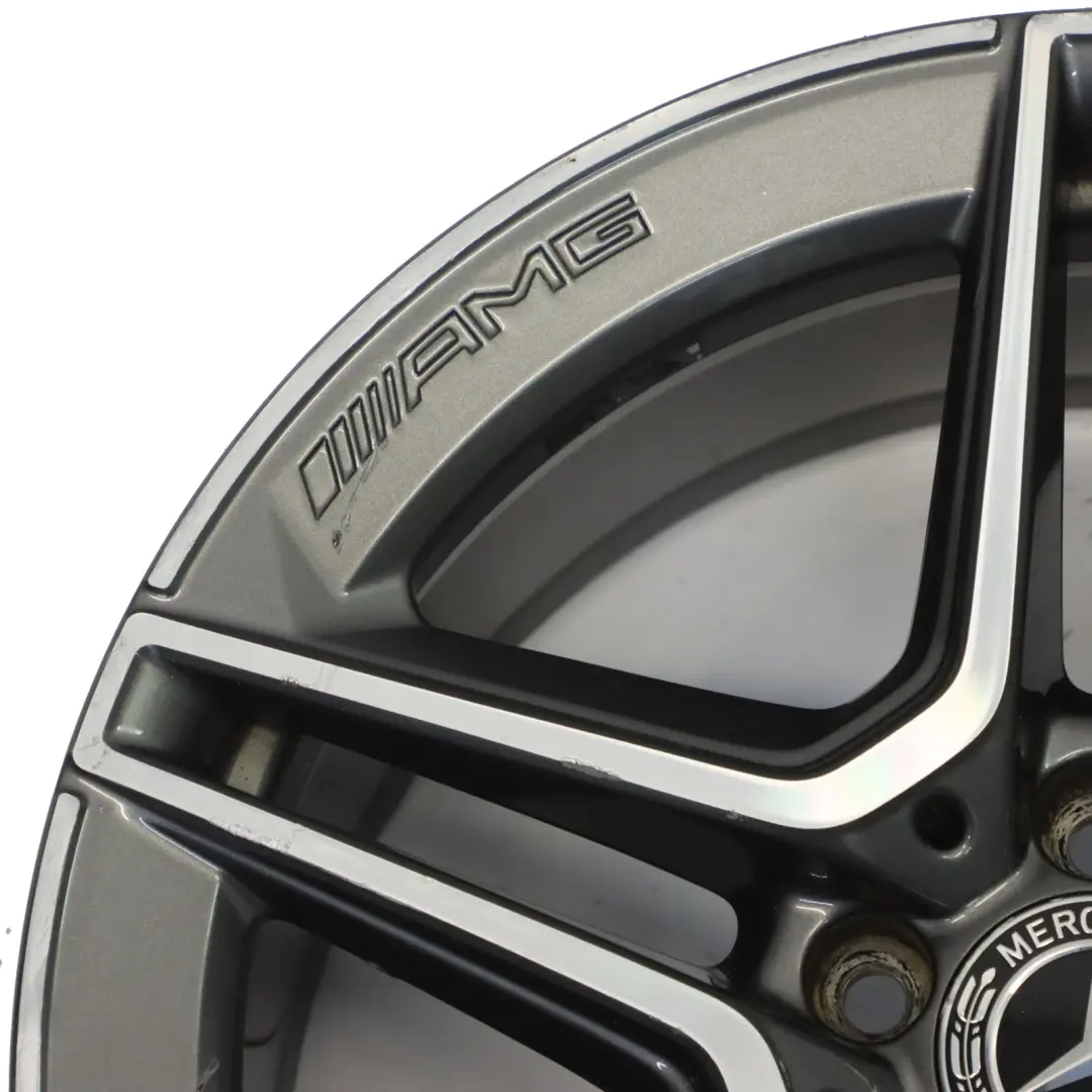 Alloy Wheel Rim AMG 18" ET:49 8,5J 5 Double Spoke to Mercedes W205 Rear with Part number A2054019600 Mercedes W205 Rear Alloy Wheel Rim AMG 18" ET:49 8,5J 5 Double Spoke - SKU A2054019600-3 - Part number A2054019600