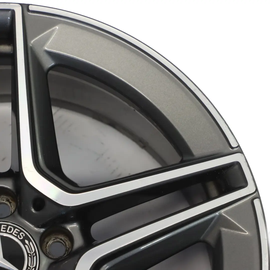 Alloy Wheel Rim AMG 18" ET:49 8,5J 5 Double Spoke to Mercedes W205 Rear with Part number A2054019600 Mercedes W205 Rear Alloy Wheel Rim AMG 18" ET:49 8,5J 5 Double Spoke - SKU A2054019600-3 - Part number A2054019600