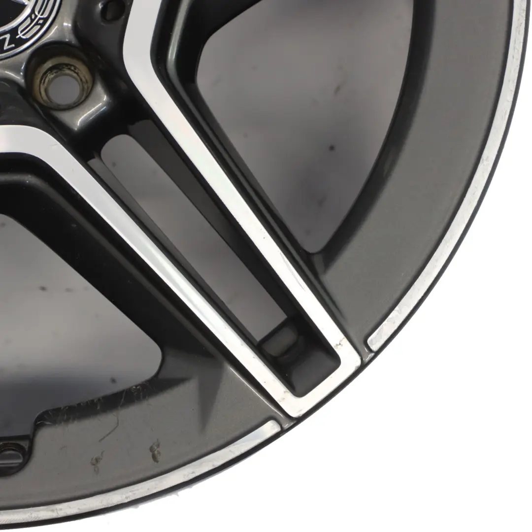Alloy Wheel Rim AMG 18" ET:49 8,5J 5 Double Spoke to Mercedes W205 Rear with Part number A2054019600 Mercedes W205 Rear Alloy Wheel Rim AMG 18" ET:49 8,5J 5 Double Spoke - SKU A2054019600-3 - Part number A2054019600