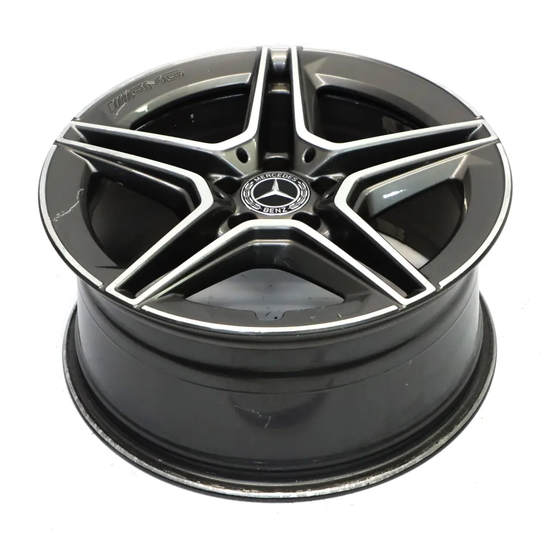 Alloy Wheel Rim AMG 18" ET:49 8,5J 5 Double Spoke to Mercedes W205 Rear with Part number A2054019600 Mercedes W205 Rear Alloy Wheel Rim AMG 18" ET:49 8,5J 5 Double Spoke - SKU A2054019600-3 - Part number A2054019600