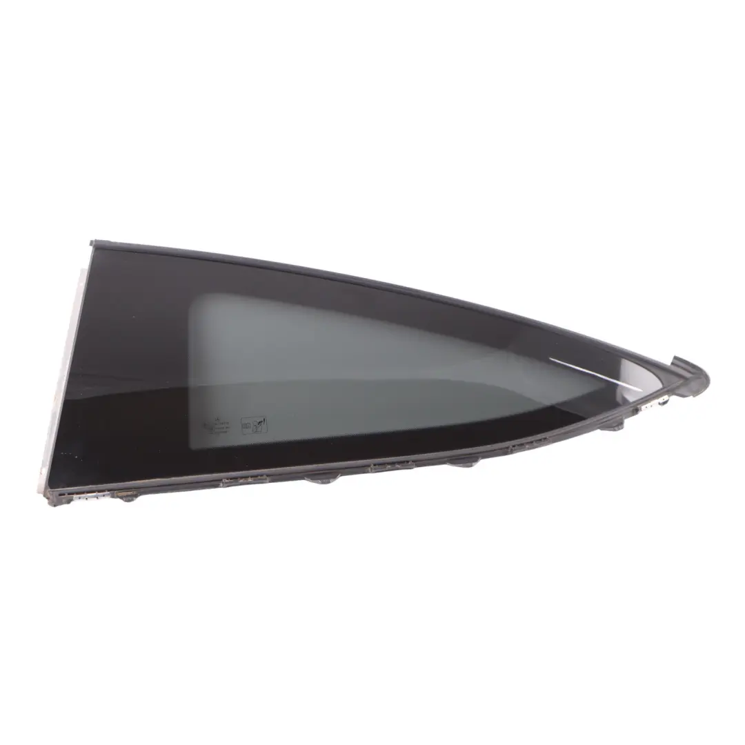 Quarter Triangle Side Window Glass Fixed Left N/S to Mercedes C205 Rear with Part number A2056703112 Mercedes C205 Rear Quarter Triangle Side Window Glass Fixed Left N/S - SKU A2056703112 - Part number A2056703112