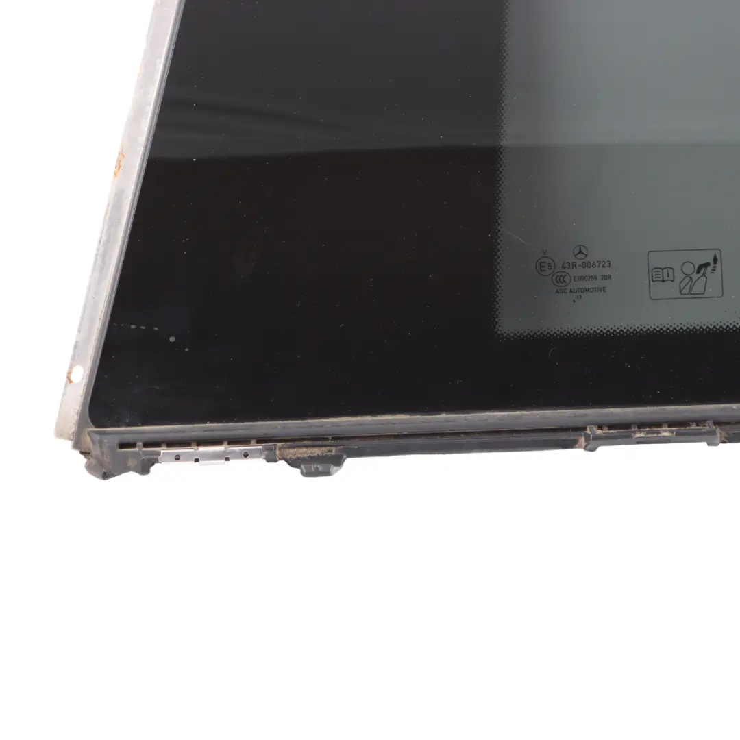 Quarter Triangle Side Window Glass Fixed Left N/S to Mercedes C205 Rear with Part number A2056703112 Mercedes C205 Rear Quarter Triangle Side Window Glass Fixed Left N/S - SKU A2056703112 - Part number A2056703112