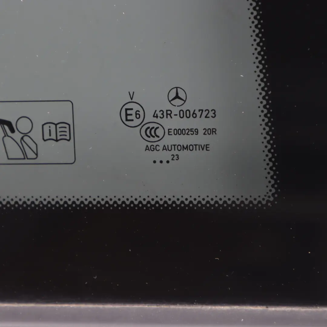 Mercedes W205 Quarter Side Window Glass Rear Right O/S Tinted - SKU A2056703212 - Part number A2056703212
