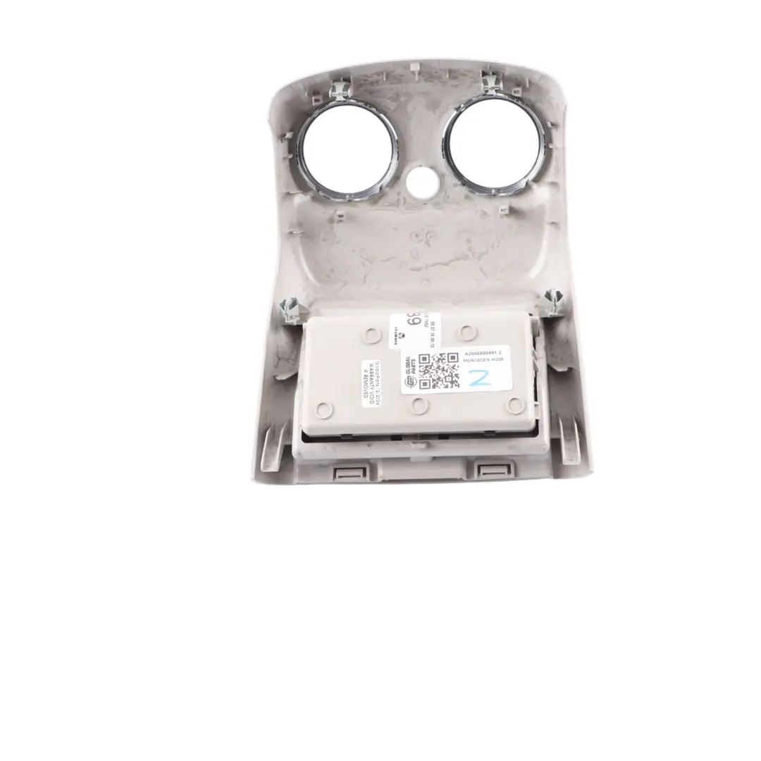 Mercedes W205 X253 Centre Console Rear Air Vent Storage Trim Beige - SKU A2056800491-2 - Part number A2056800491