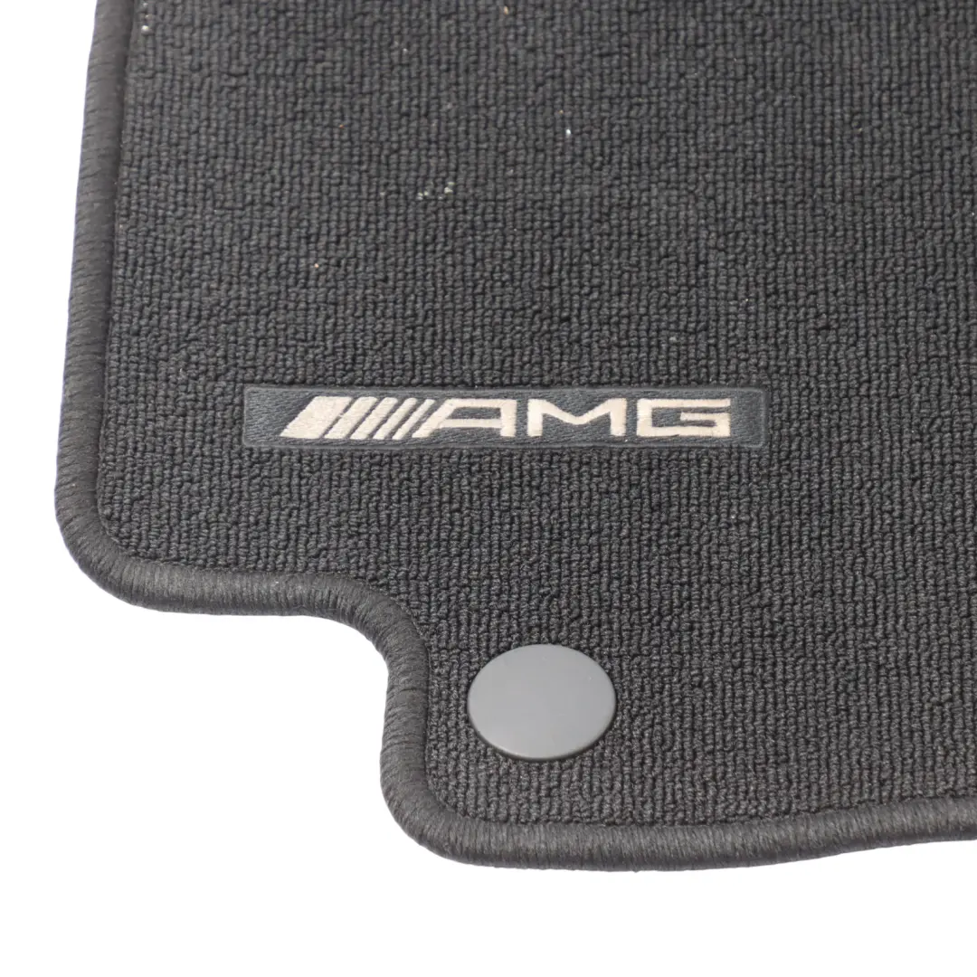 Interior Carpet Floor Mats Black Front Rear Set to Mercedes C205 AMG with Part number A2056802601 Mercedes C205 AMG Interior Carpet Floor Mats Black Front Rear Set - SKU RHD-A2056802601-2 - Part number A2056802601