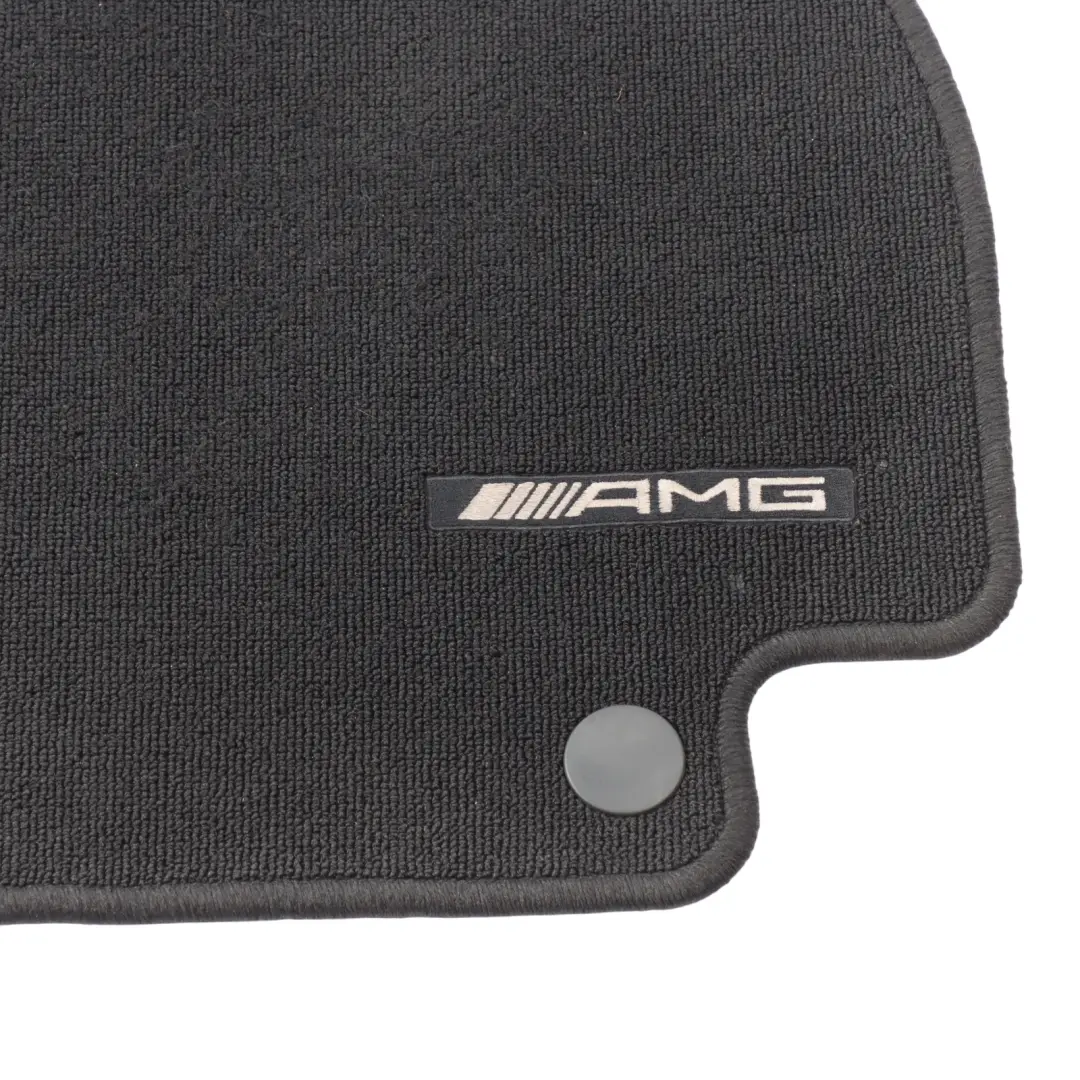 Interior Carpet Floor Mats Black Front Rear Set to Mercedes C205 AMG with Part number A2056802601 Mercedes C205 AMG Interior Carpet Floor Mats Black Front Rear Set - SKU RHD-A2056802601-2 - Part number A2056802601