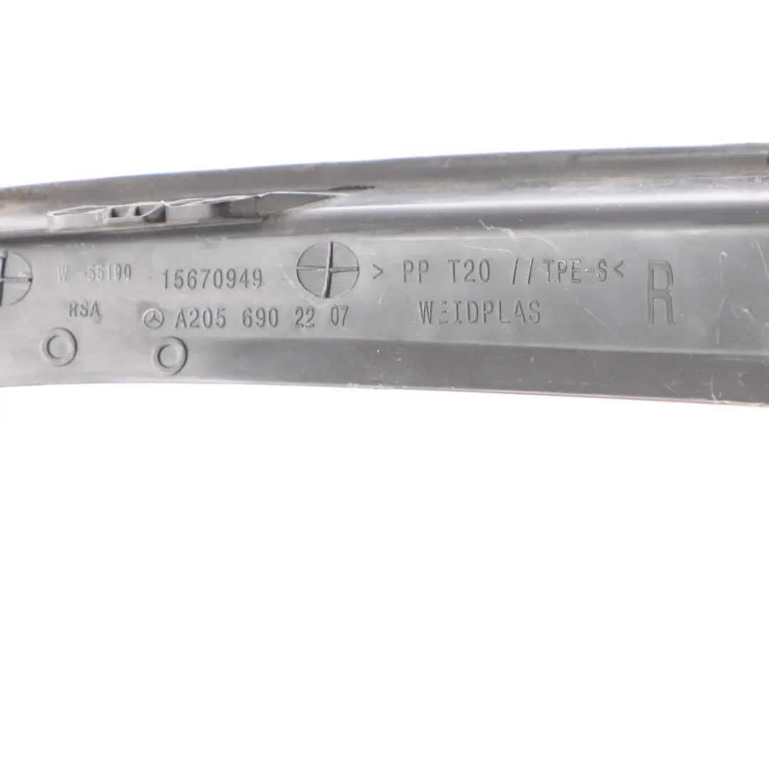 Boot Trunk Luggage Compartment Trim Cover Right O/S to Mercedes W205 with Part number A2056902207 Mercedes W205 Boot Trunk Luggage Compartment Trim Cover Right O/S - SKU A2056902207 - Part number A2056902207