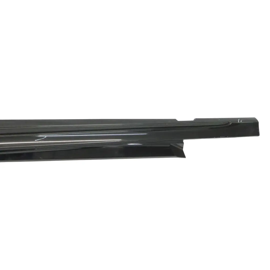 Mercedes C205 Side Skirt AMG Left N/S Door Sill Cover Obsidian Black - 197 - SKU A2056980100-OB - Part number A2056980100
