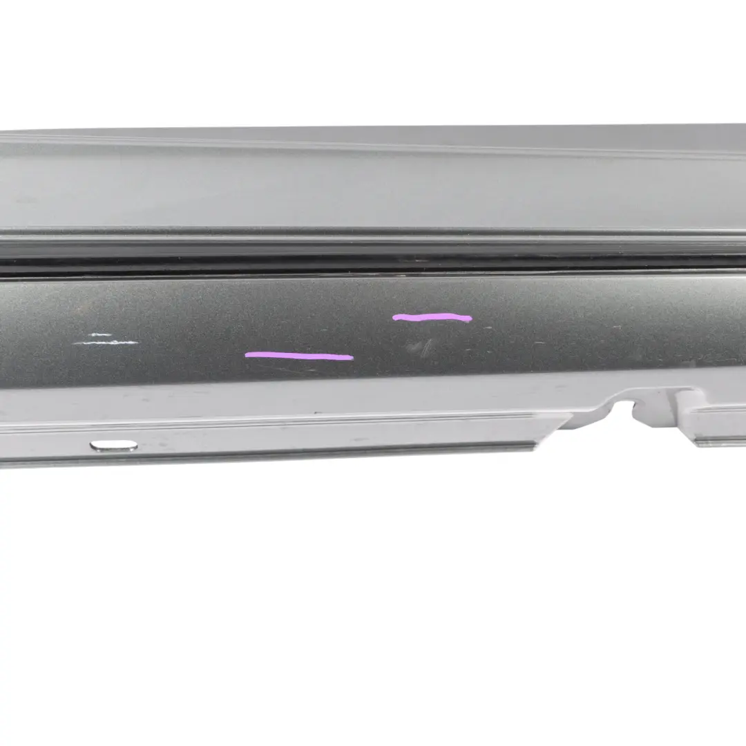 Mercedes C205 Side Skirt AMG Right O/S Door Sill Cover Selenite Grey - 992 - SKU A2056980200-SEL - Part number A2056980200