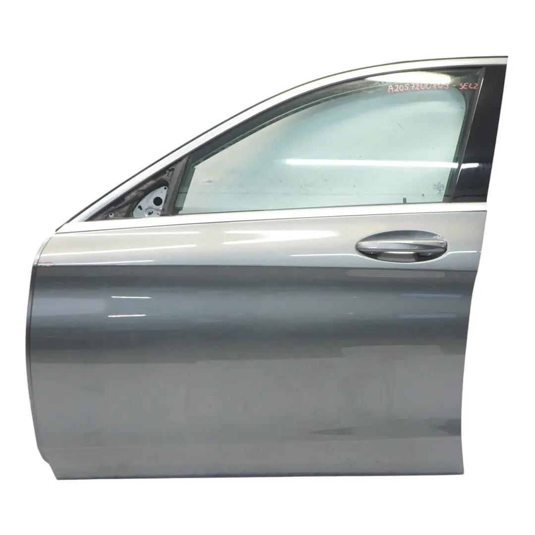 Mercedes W205 Door Front Left N/S Selenite Grey Metallic - 992 - SKU A2057200105-SEL2 - Part number A2057200105
