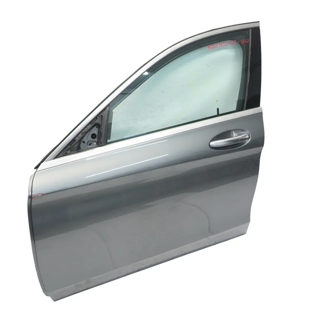 Mercedes W205 Door Front Left N/S Selenite Grey Metallic - 992 - SKU A2057200105-SEL2 - Part number A2057200105