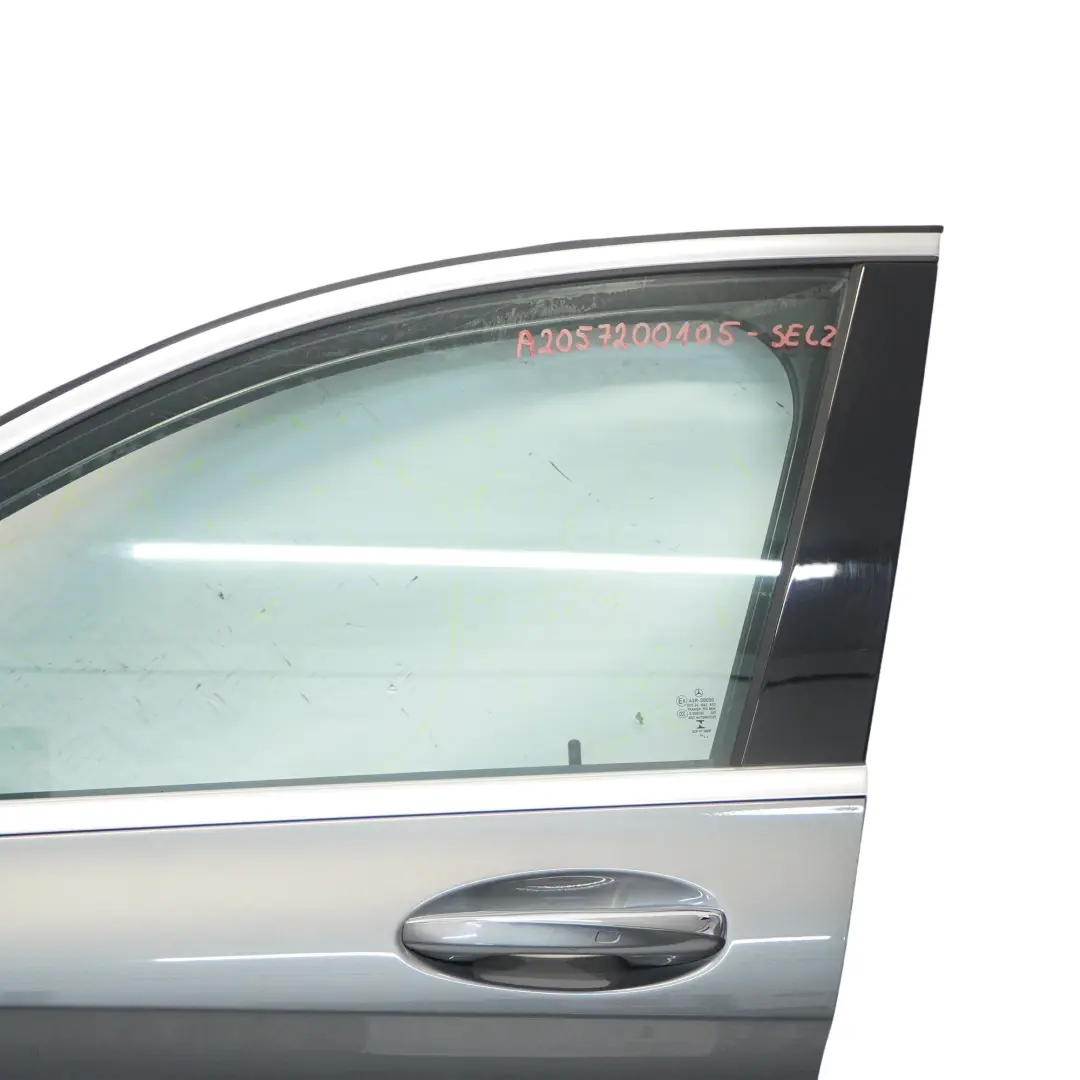 Mercedes W205 Drzwi Lewe Przednie Selenite Grey Szary Metalik - 992 - SKU A2057200105-SEL2 - Numer Części A2057200105