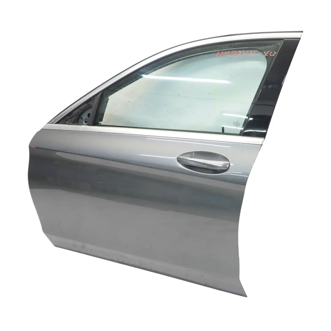 Mercedes W205 Drzwi Lewe Przednie Selenite Grey Szary Metalik - 992 - SKU A2057200105-SEL2 - Numer Części A2057200105