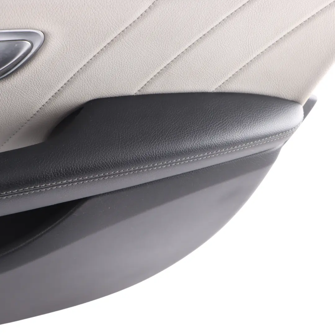 Front Door Card Right O/S Trim Panel Covering Leather Beige to Mercedes W205 with Part number A2057207629 Mercedes W205 Front Door Card Right O/S Trim Panel Covering Leather Beige - SKU A2057207629-2 - Part number A2057207629