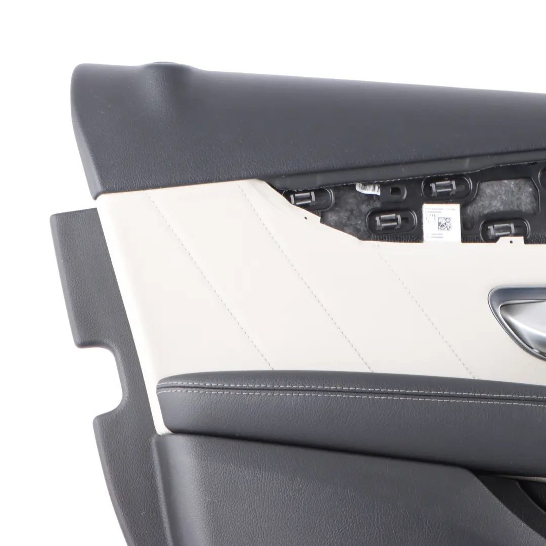 Front Door Card Left N/S Trim Panel Covering Leather Black to Mercedes W205 with Part number A2057208129 Mercedes W205 Front Door Card Left N/S Trim Panel Covering Leather Black - SKU A2057208129-1 - Part number A2057208129