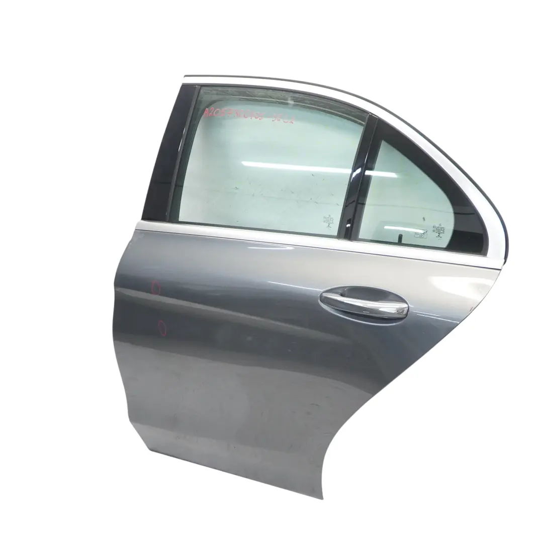 Door Rear Left N/S Selenite Grey Metallic - 992 to Mercedes W205 with Part number A2057300105 Mercedes W205 Door Rear Left N/S Selenite Grey Metallic - 992 - SKU A2057300105-SEL2 - Part number A2057300105